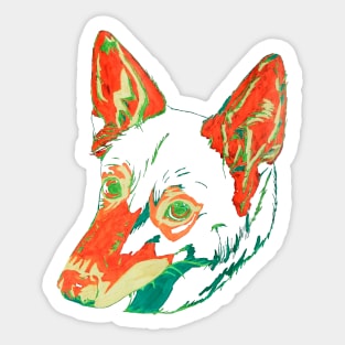 Husky German Shepherd Mix Sticker